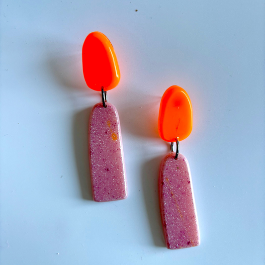 Boucels d'oreilles en resine
