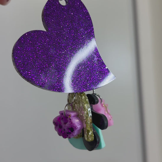 gri gri en resine unique violet