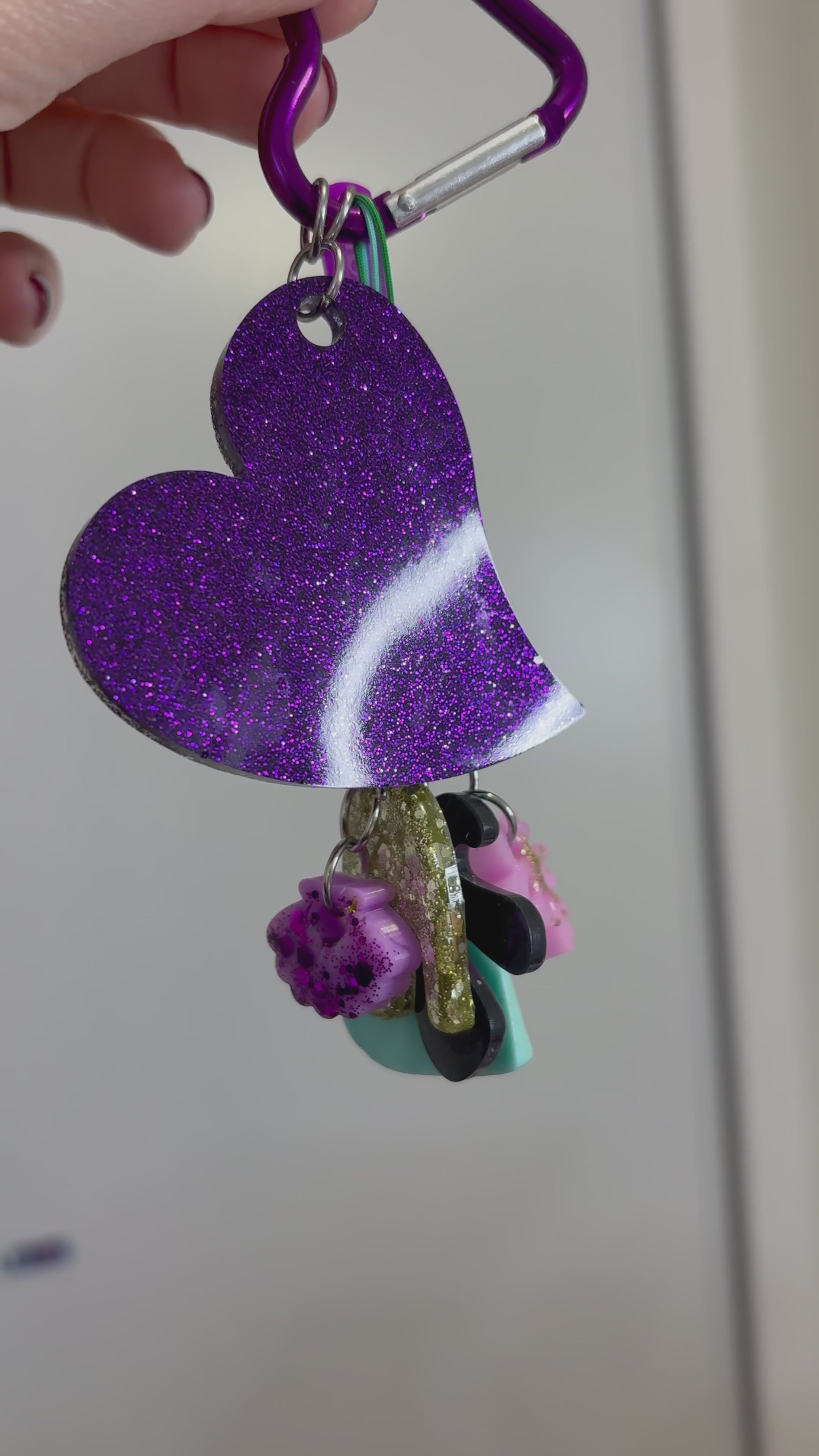 gri gri en resine unique violet