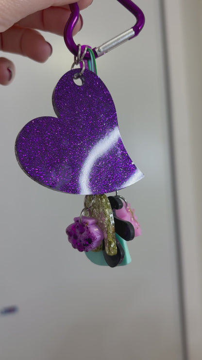 gri gri en resine unique violet